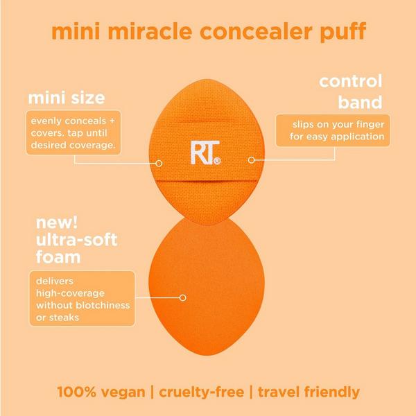 Real Techniques Mini Miracle Concealer Makeup Puff Trio #3