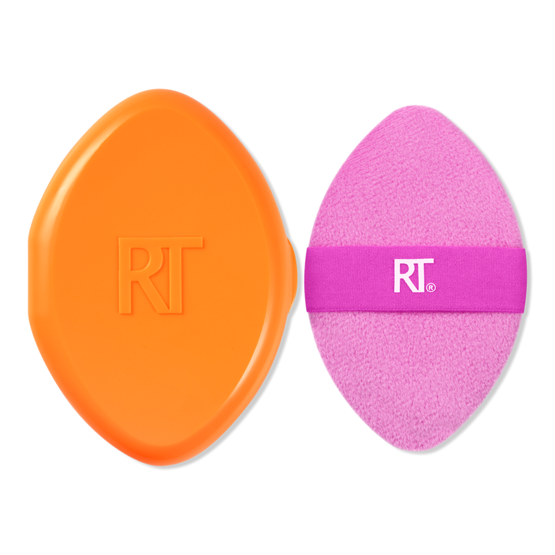 Real Techniques - Miracle 2-In-1 Dual-Sided Powder Puff + Travel