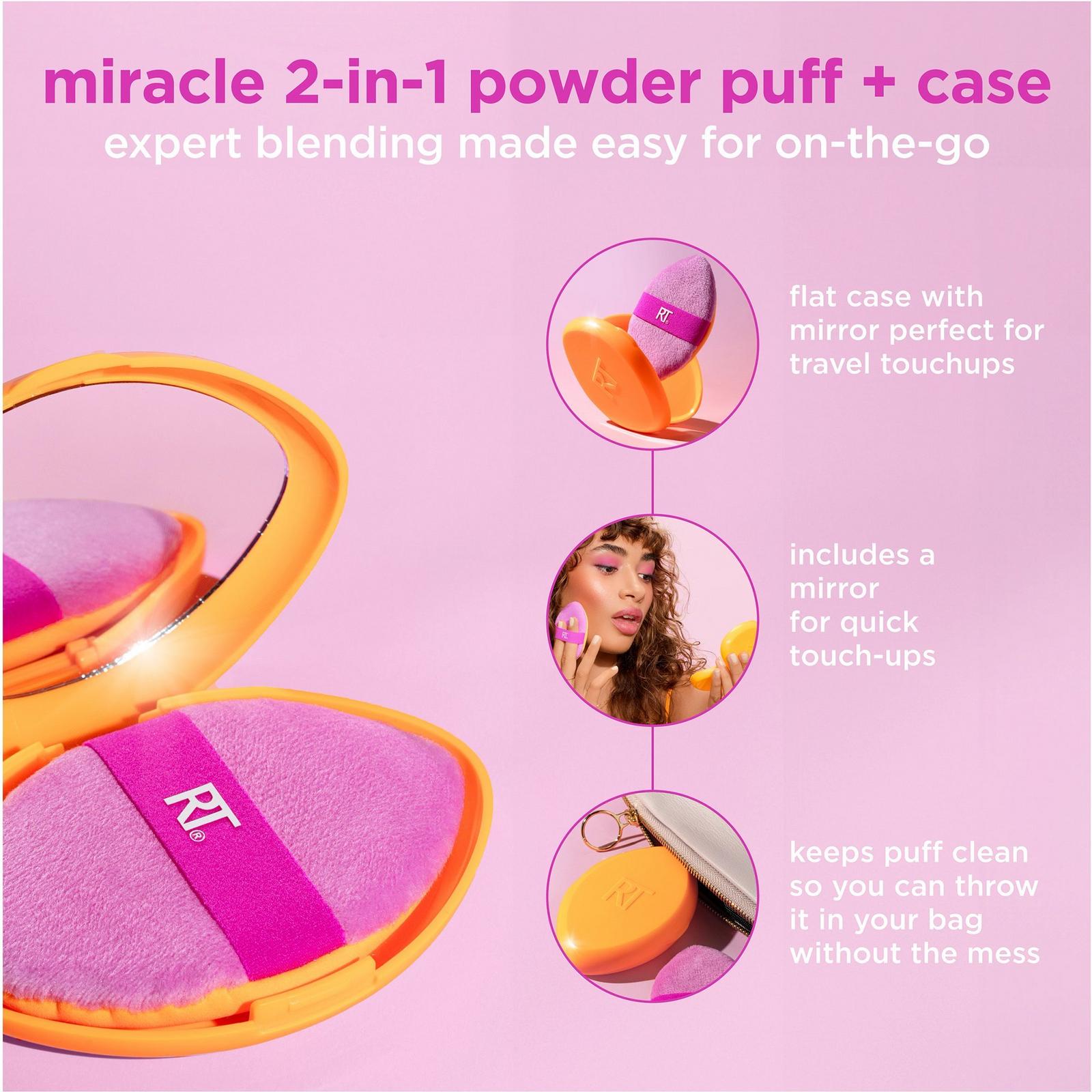 Miracle 2-In-1 Dual-Sided Powder Puff + Travel Case