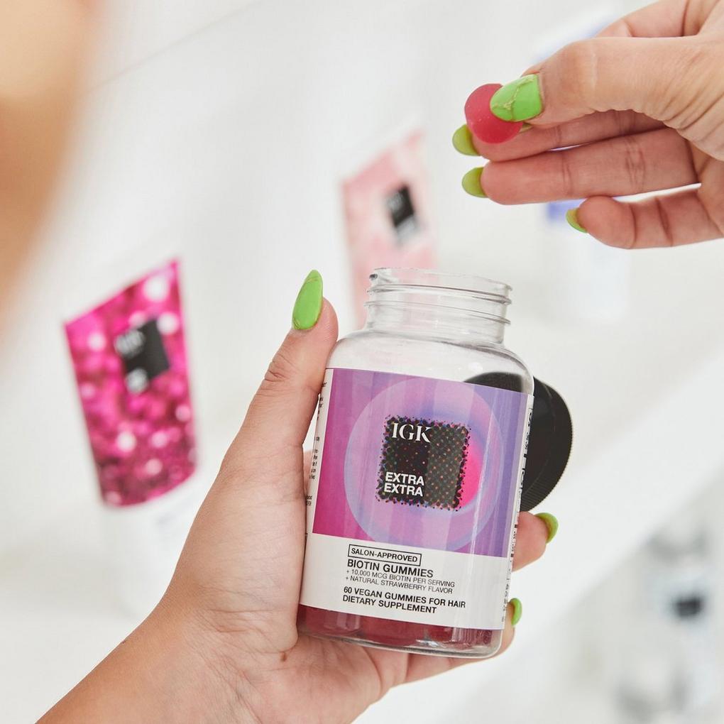 Extra Extra Biotin Vitamin Hair Gummies - IGK | Ulta Beauty