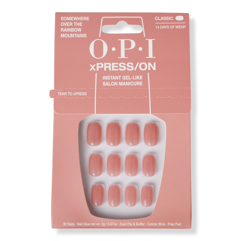 Opi Xpress/on Short Solid Color Press On Nails - Somewhere Over The Rainbow Mountains