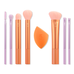 Real Techniques Level Up Makeup Brush + Blending Sponge Set