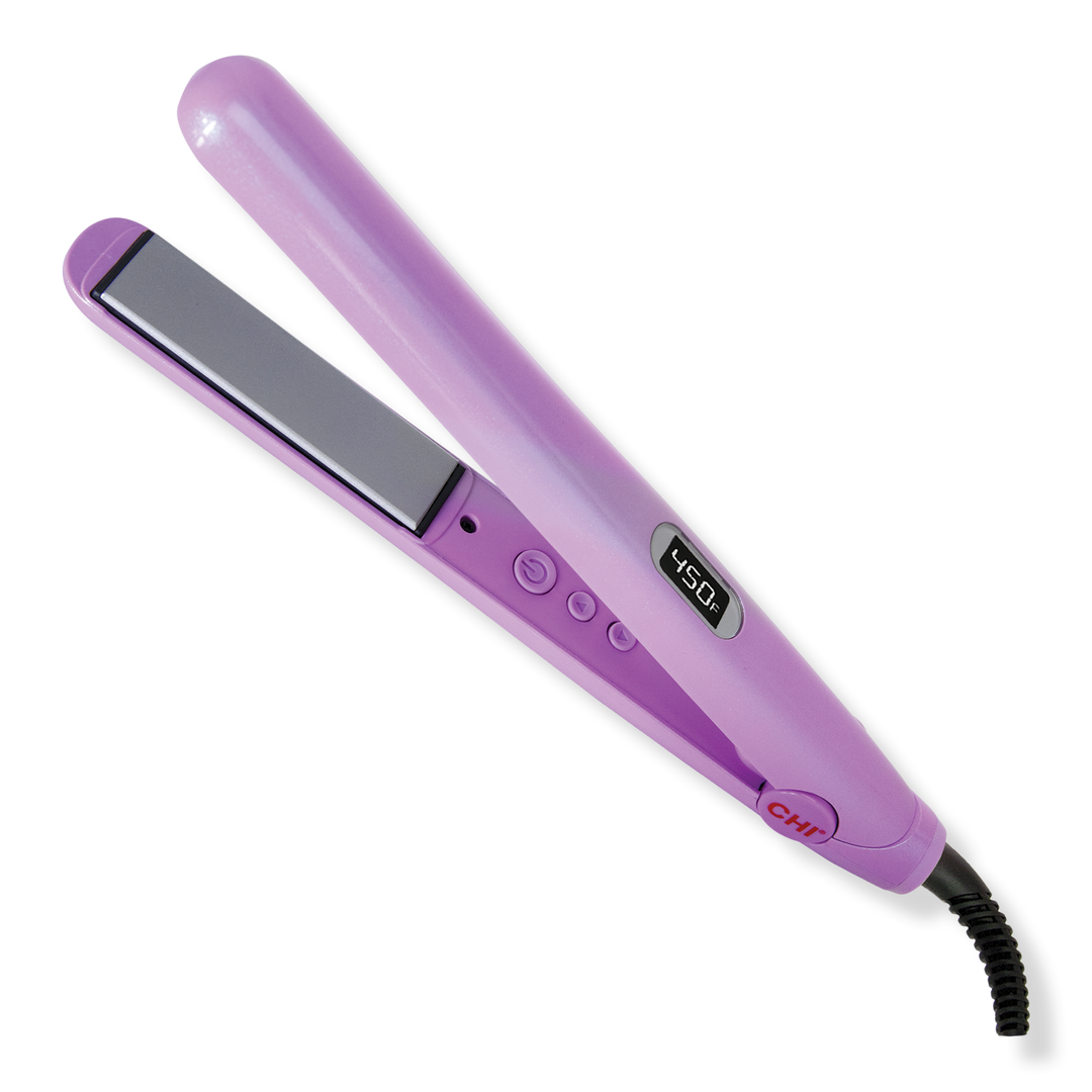 Chi Glowing Lilac 1" Digital Silver Ceramic Hairstyling Iron #1