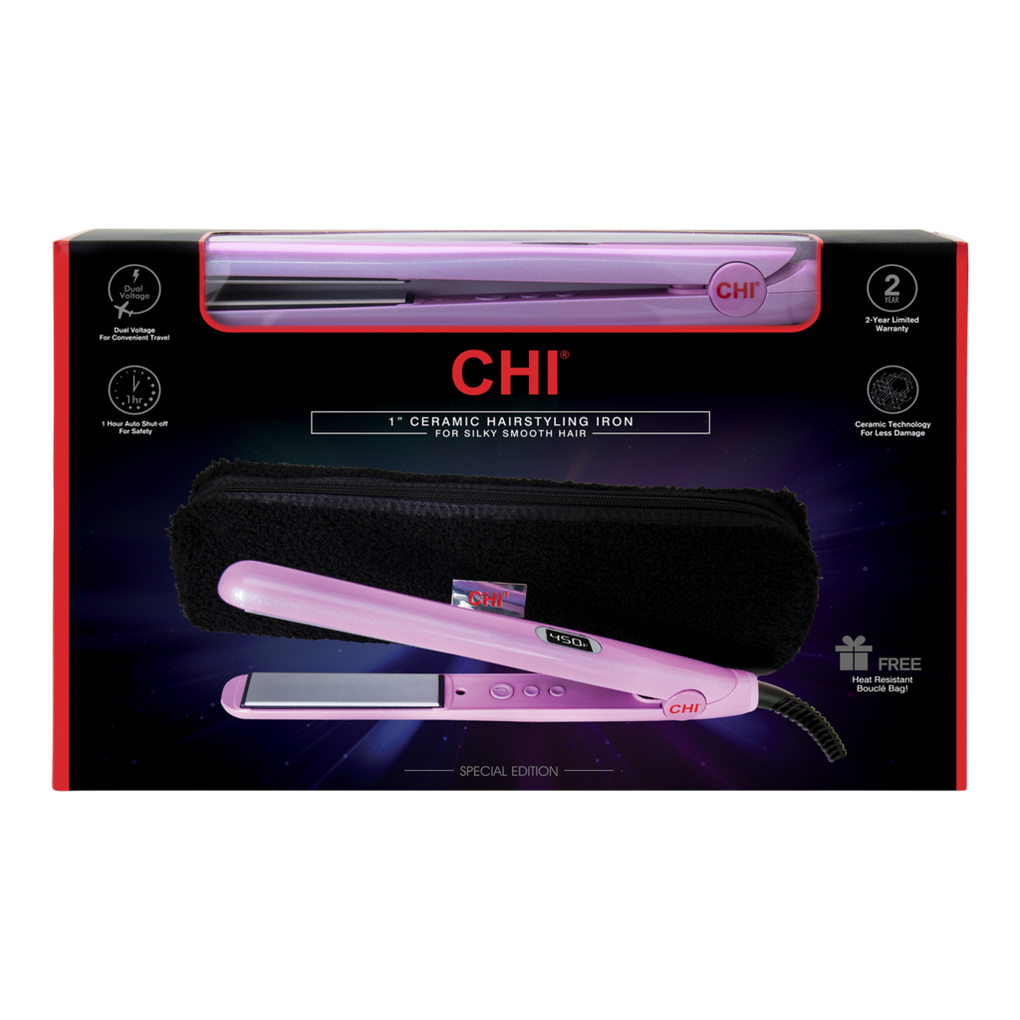 Chi 1 ceramic hairstyling shop iron for silky smooth hair