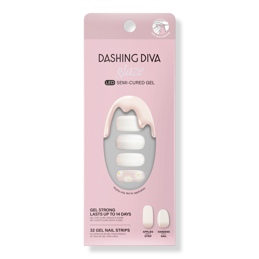 Dashing Diva Digital Daisy Glaze Semi-Cured Gel Art #1