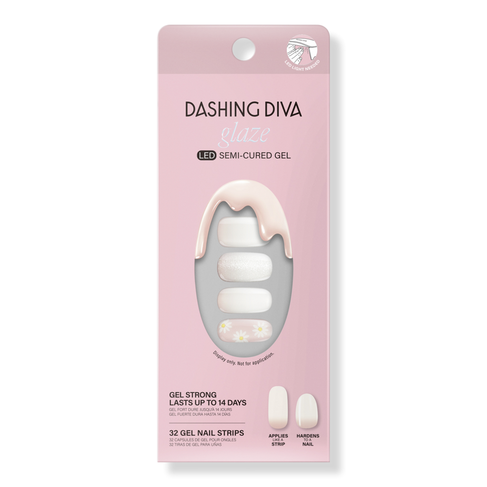 Dashing Diva Digital Daisy Glaze Semi-cured Gel Art