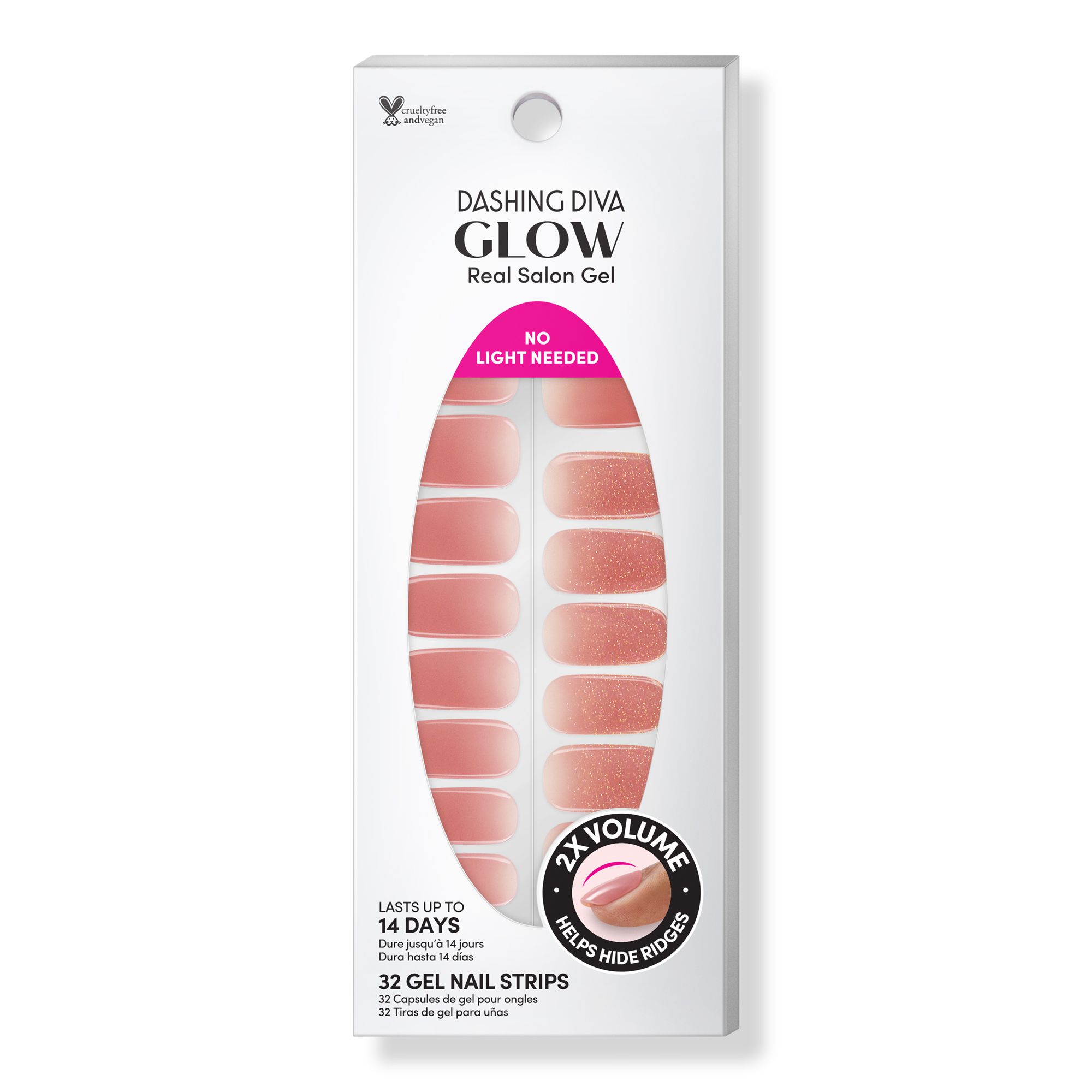 Dashing Diva Slow Burn Real Salon Gel GLOW Art #1