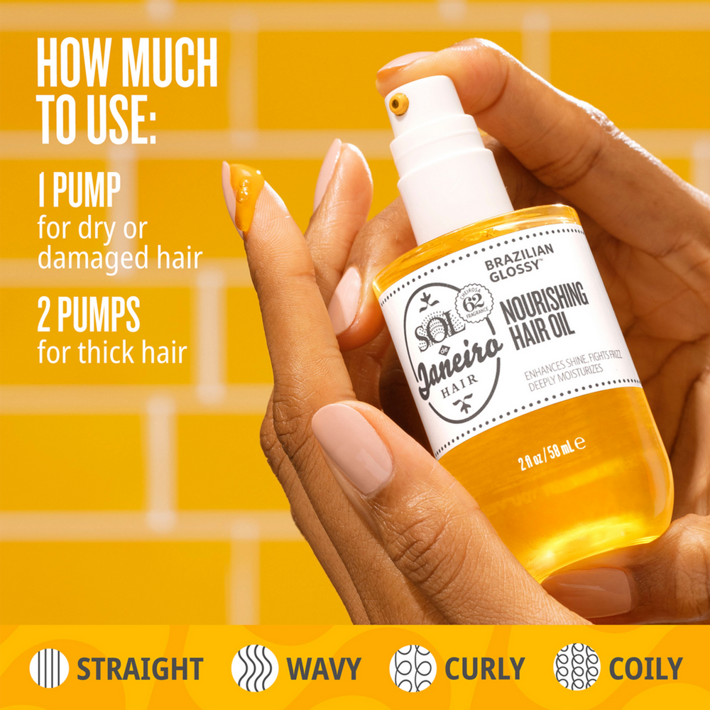 Brazilian Glossy Nourishing Anti-Frizz Hair Oil