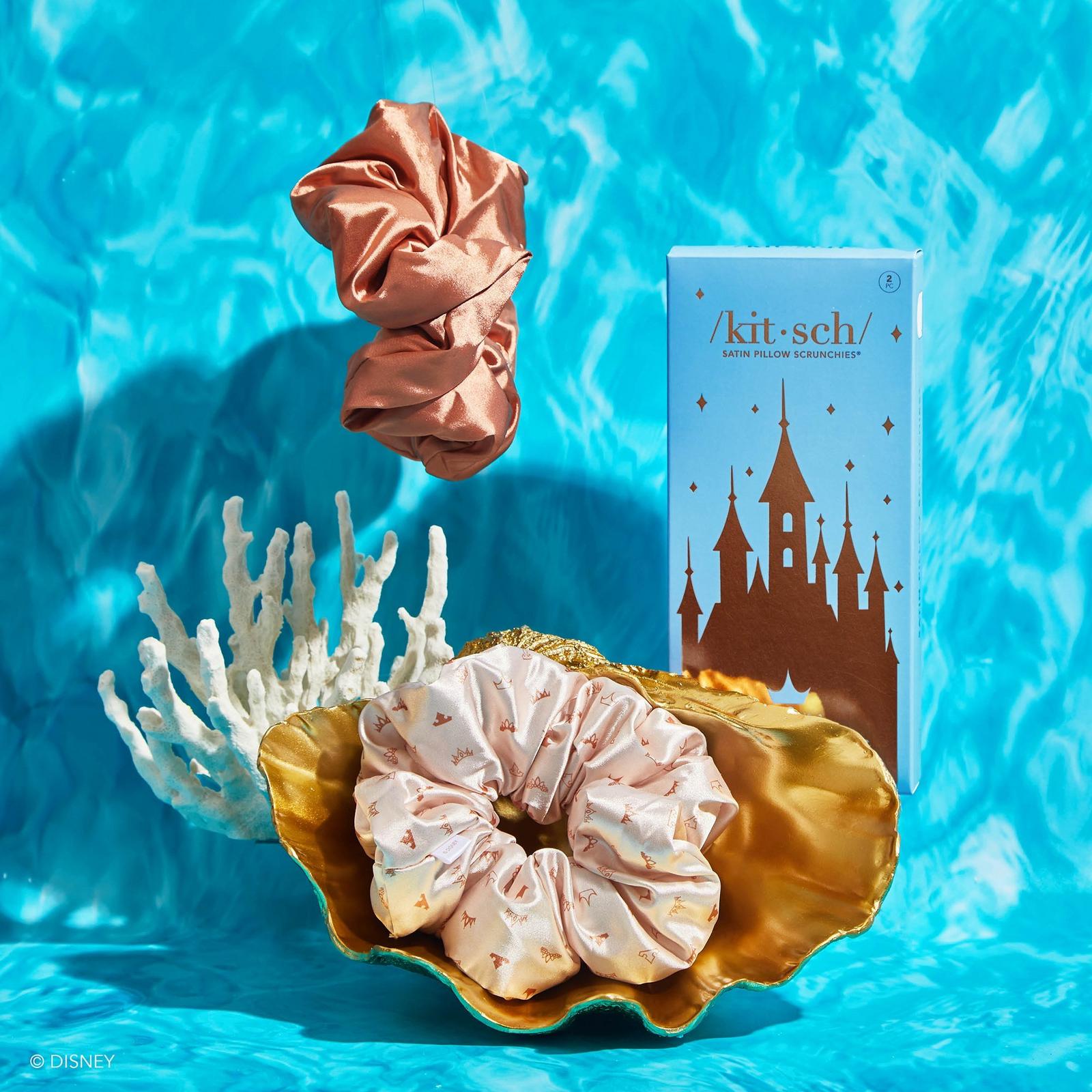 Disney x Kitsch Desert Crown Satin Pillow Scrunchies