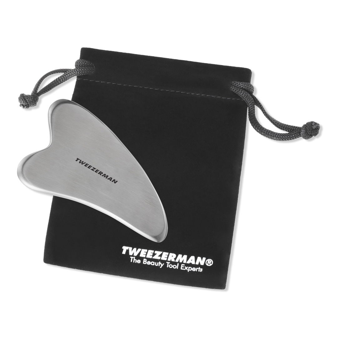 Tweezerman Stainless Steel Gua Sha with Pouch #1
