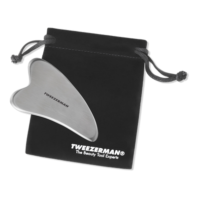 Tweezerman Stainless Steel Gua Sha with Pouch