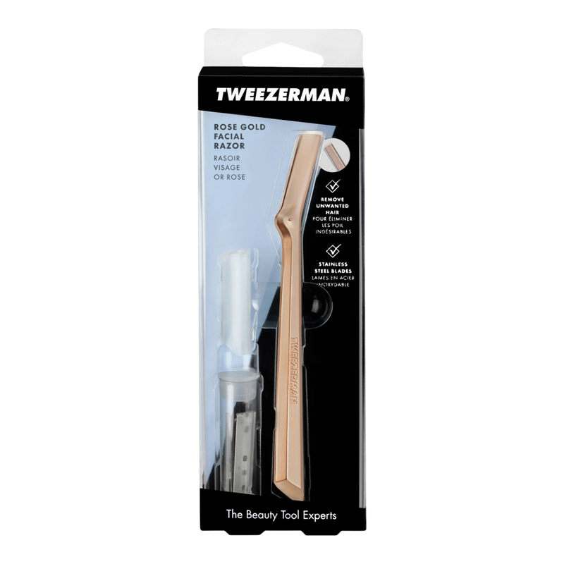 Tweezerman - Rose Gold Facial Razor | Ulta Beauty