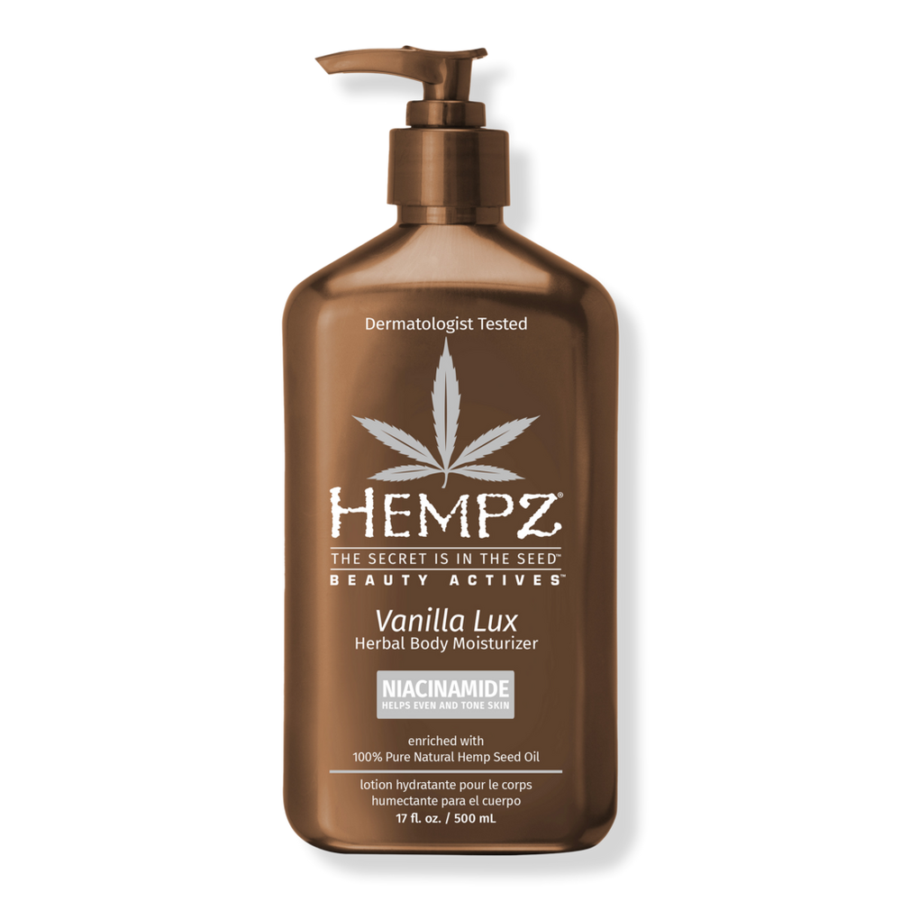 Hempz Vanilla Lux Herbal Body Moisturizer With Niacinamide
