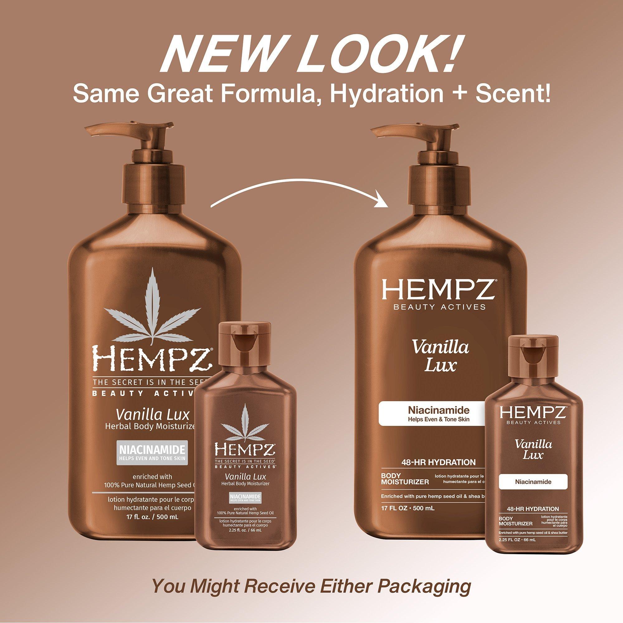 Увлажняющее средство для тела с ниацинамидом Hempz Vanilla Lux — фото 2