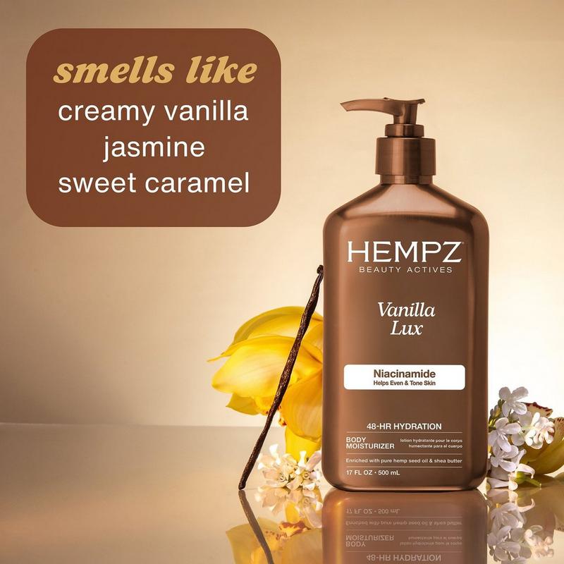 Hempz - 17.0 oz Vanilla Lux Body Moisturizer with Niacinamide