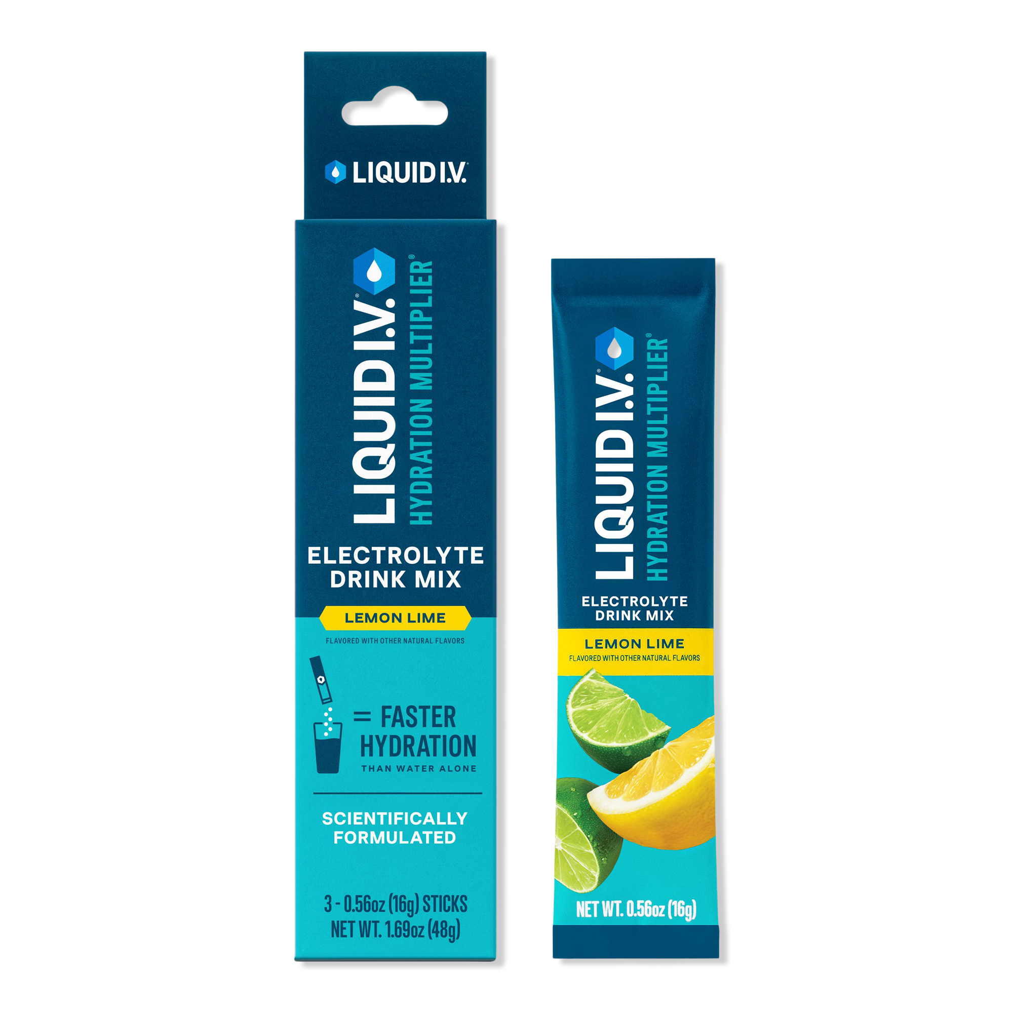 LIQUID I.V. Hydration Multiplier Electrolyte Drink Mix Lemon Lime #1
