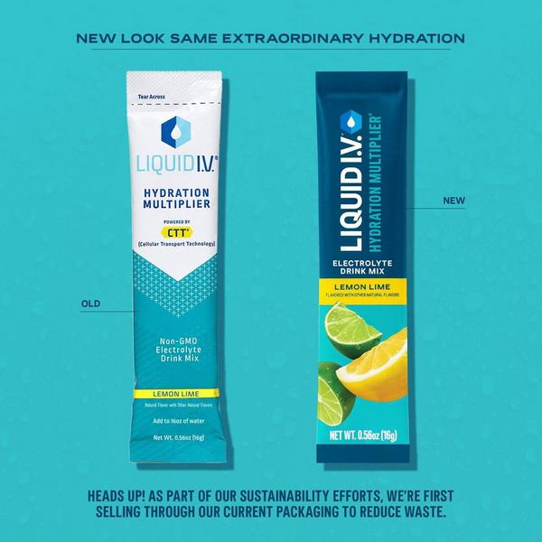 LIQUID I.V. Hydration Multiplier Electrolyte Drink Mix Lemon Lime #2