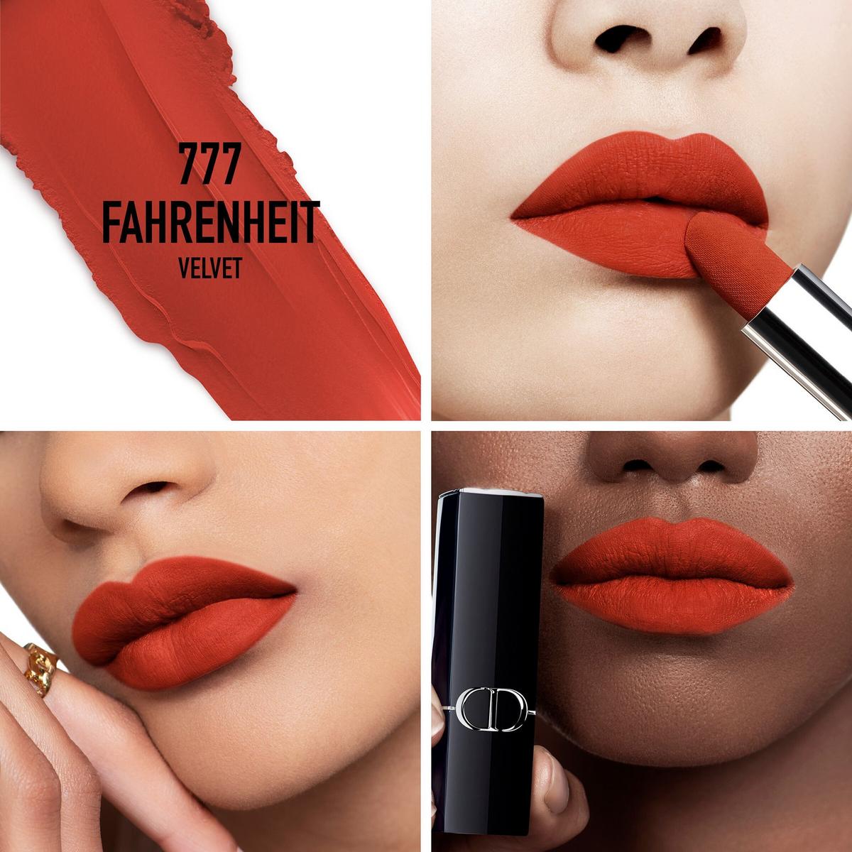 Dior Rouge Velvet Lipstick 777 Fahrenheit Velvet
