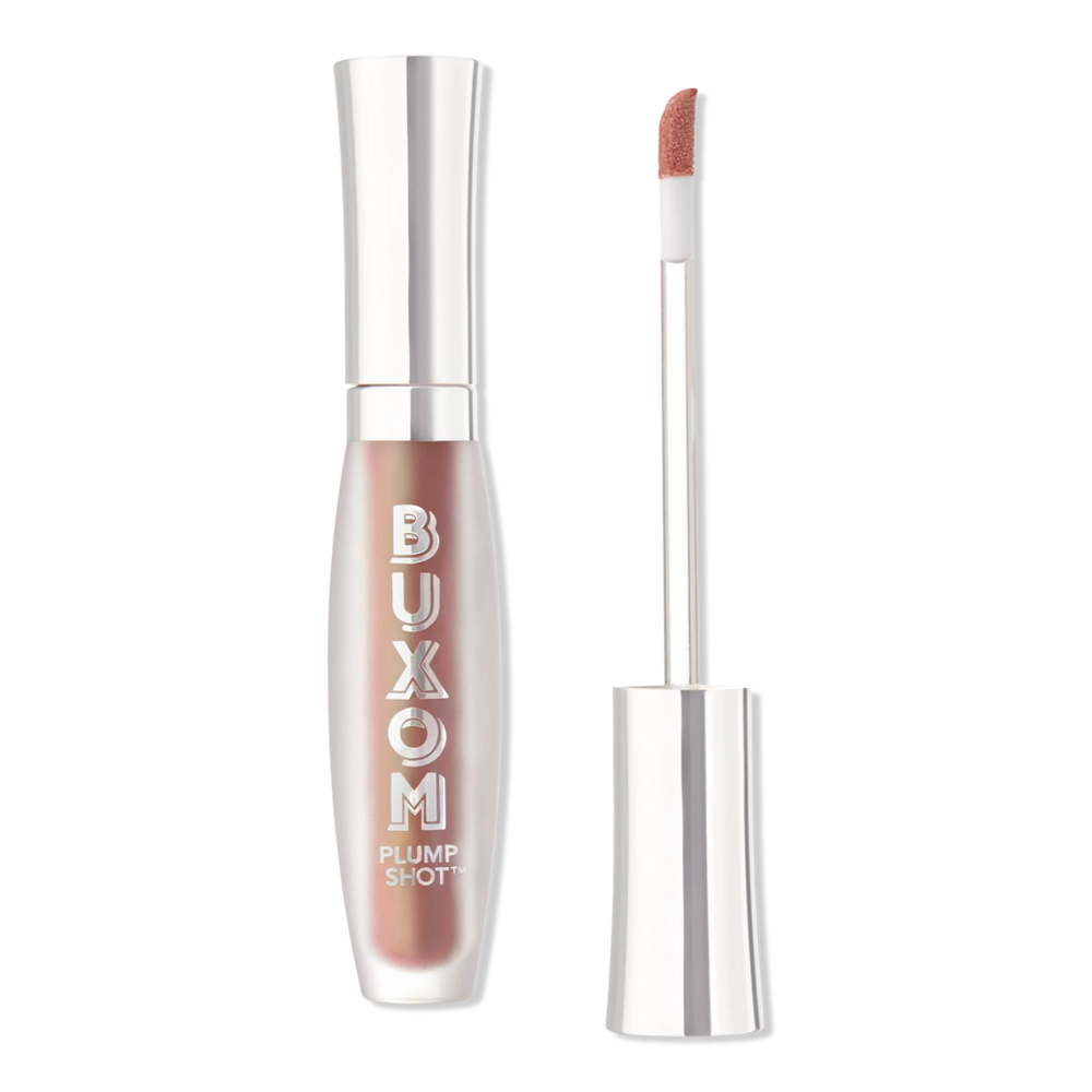 Buxom Plump Shot Plumping And Smoothing Lip Serum Gloss With Peptides And Hyaluronic Acid - Celestial Nude