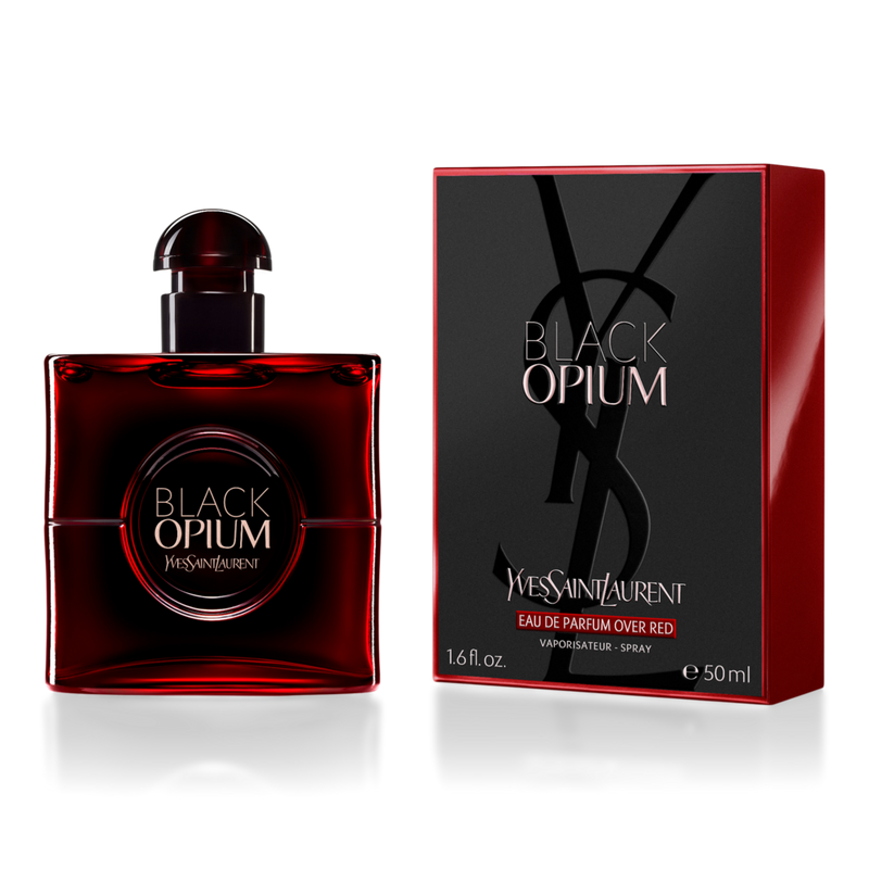 Yves Saint Laurent - 1.6 oz Black Opium Eau de Parfum Over Red