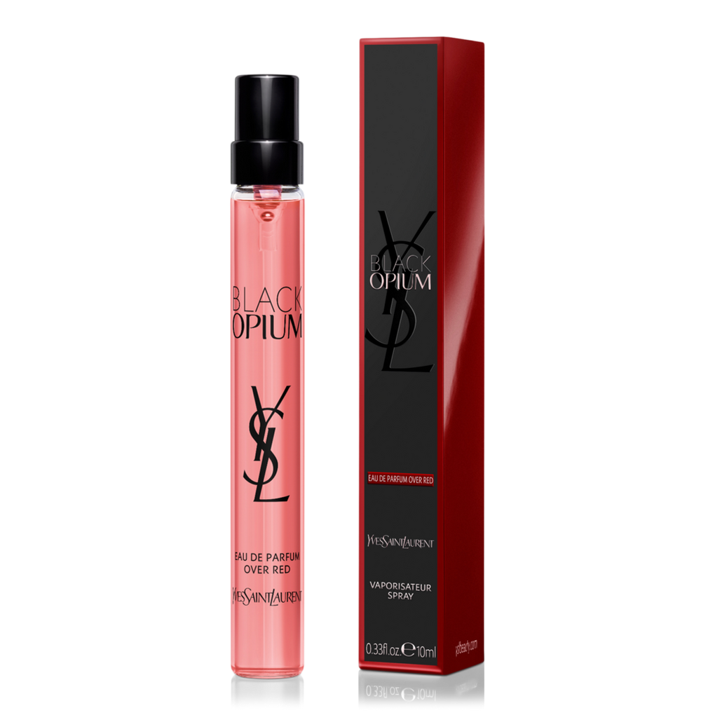 Black Opium Eau de Parfum Over Red Travel Spray