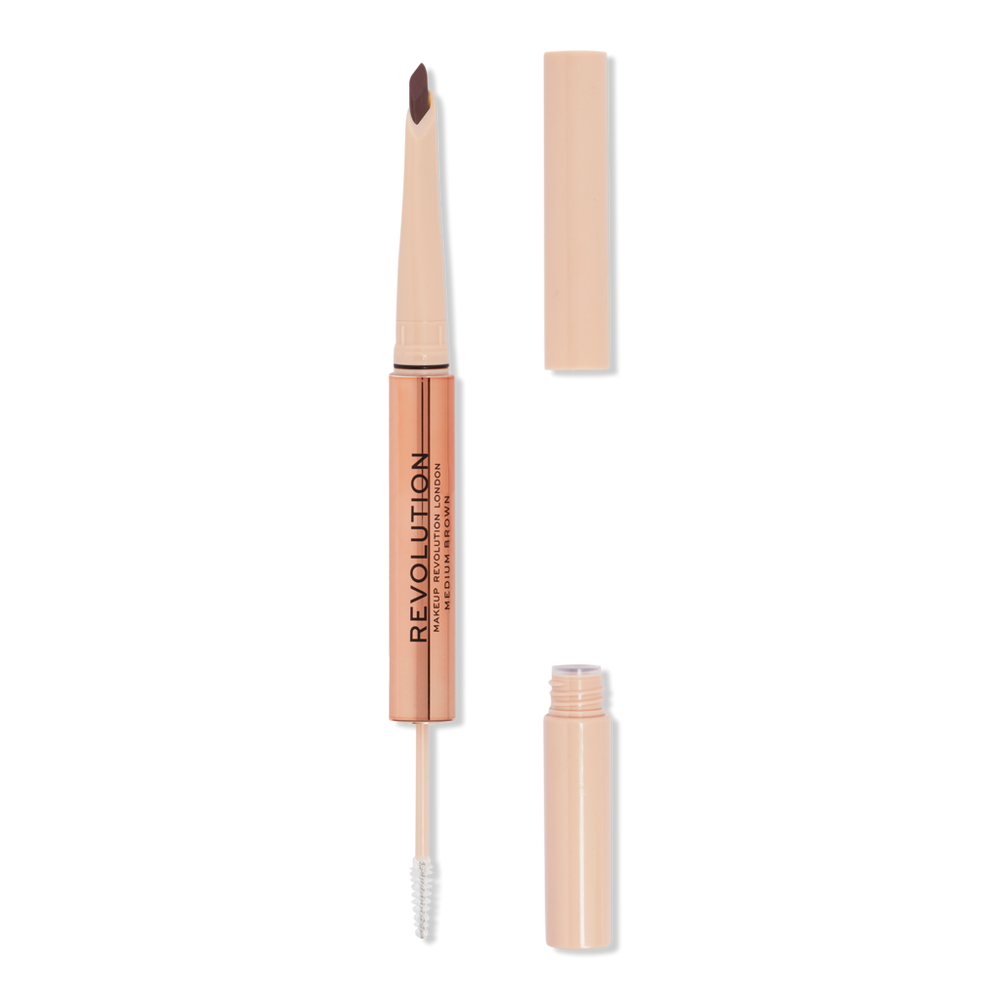 Revolution Beauty Fluffy Brow Filter Duo - Medium Brown In Brown