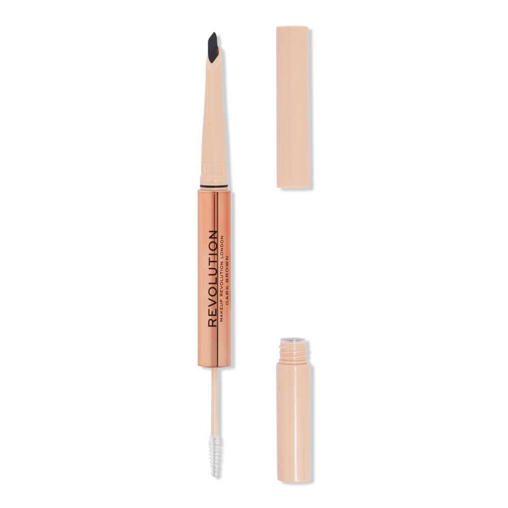 Revolution Beauty Fluffy Brow Filter Duo - Dark Brown In Brown