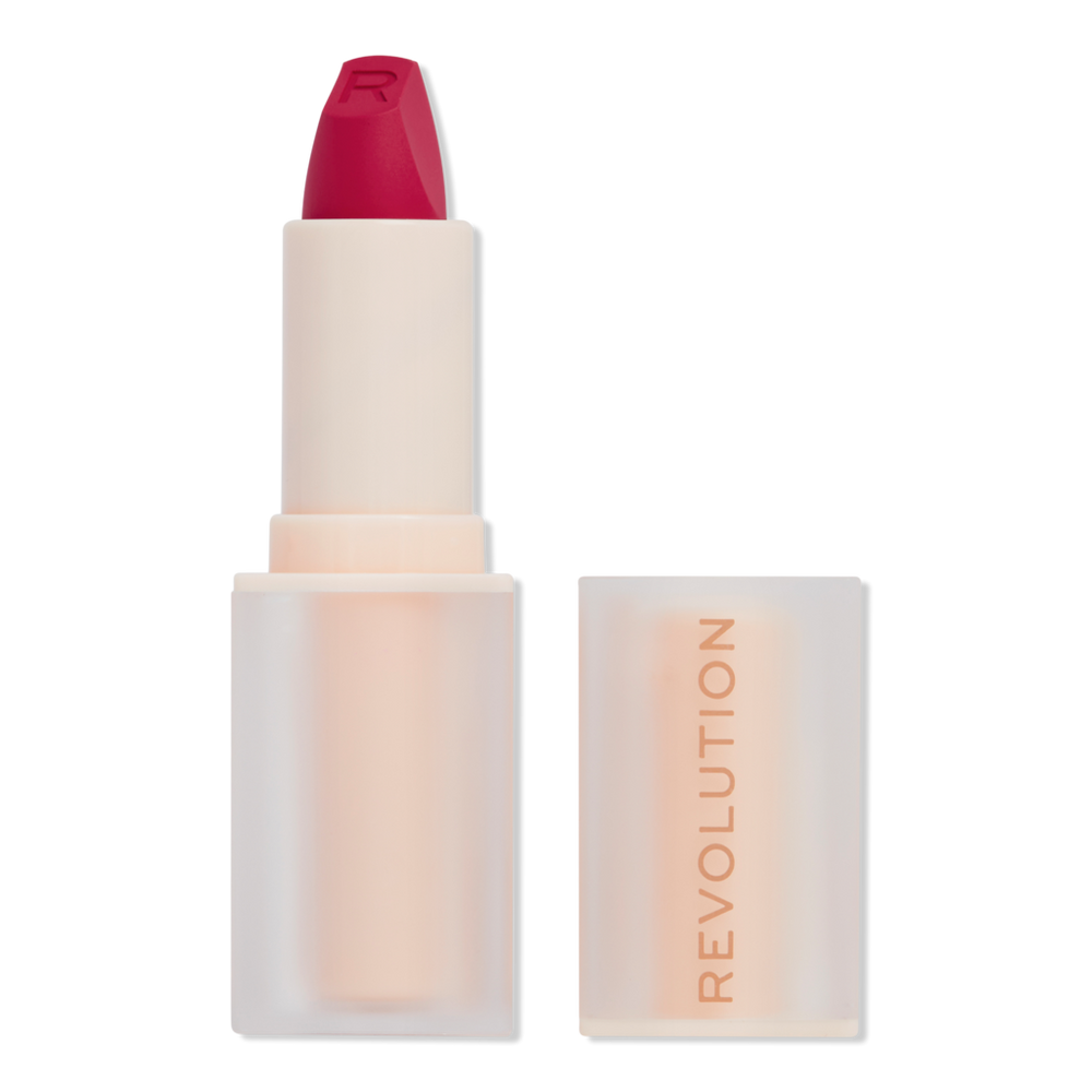 Revolution Beauty Lip Allure Soft Satin Lipstick - Material Girl Wine