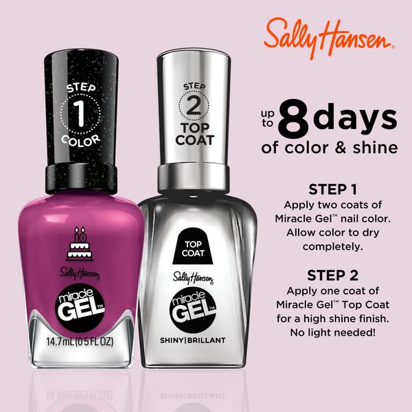 Sally Hansen Miracle Gel Nail Polish, Pinks & Purples #5