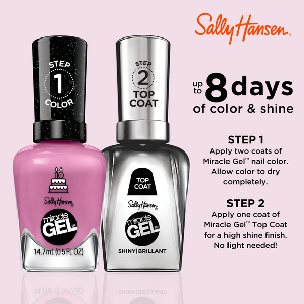 Sally Hansen Miracle Gel Nail Polish, Pinks & Purples #5