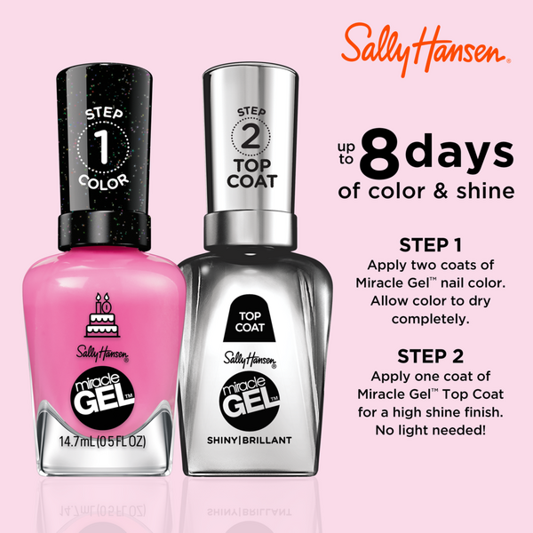 Sally Hansen Miracle Gel Nail Polish, Pinks & Purples #5