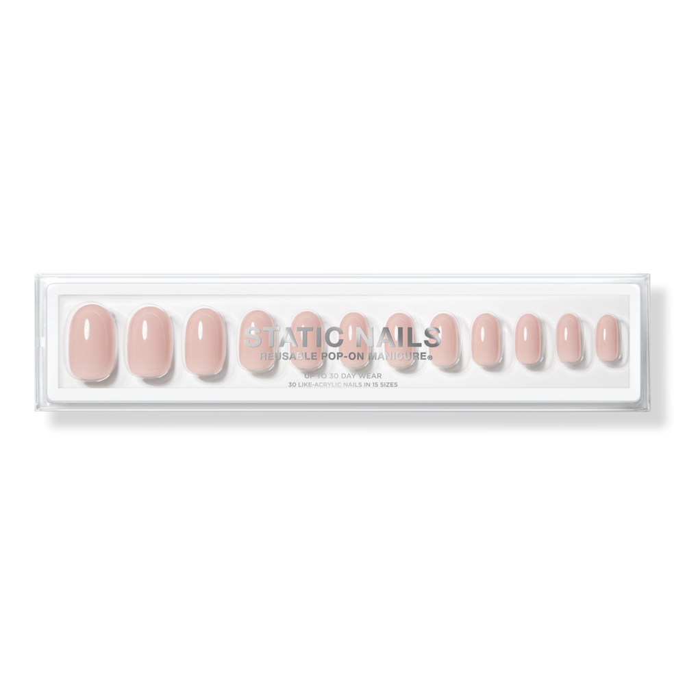 Static Nails Barely There Reusable Pop-on Manicures