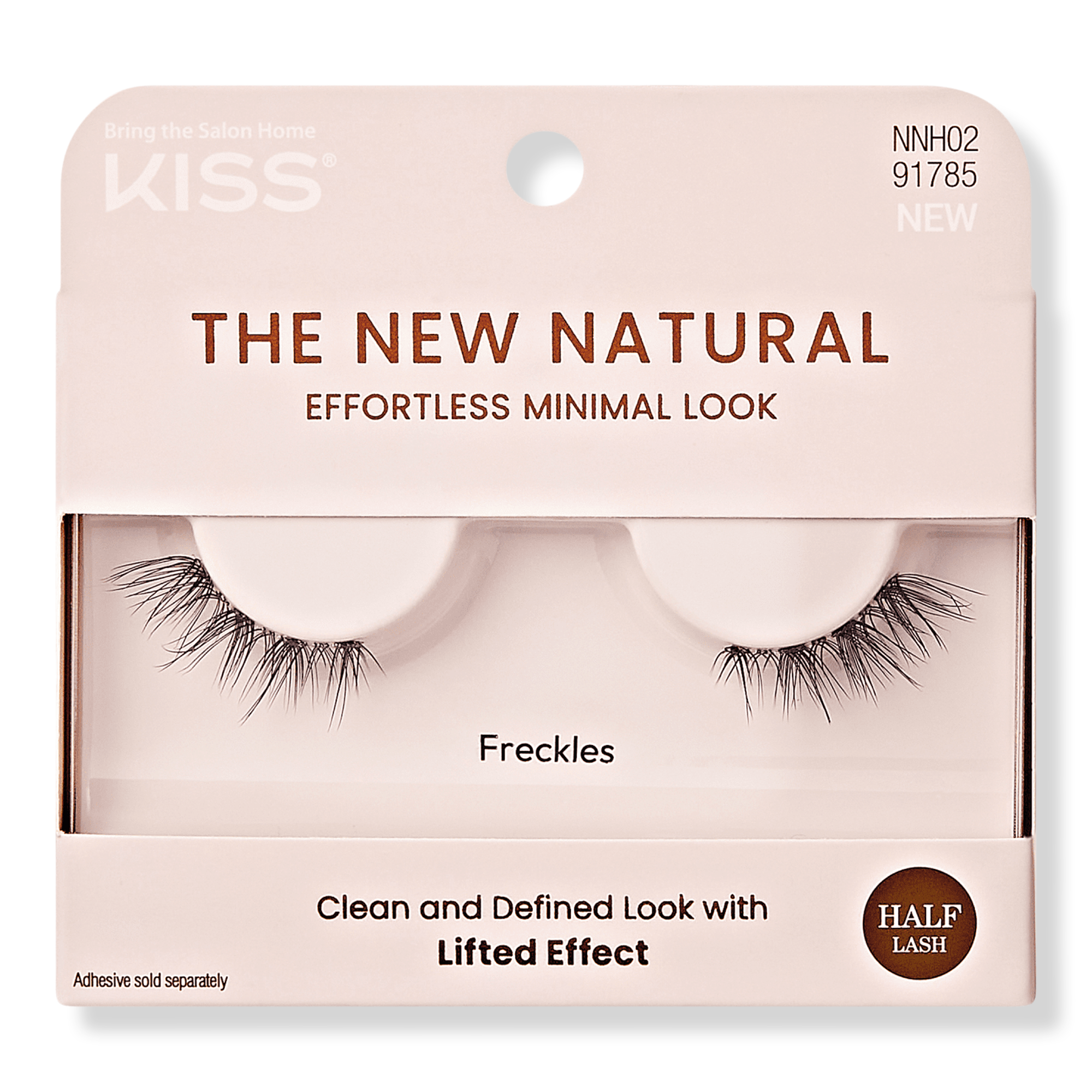 Kiss The New Natural False Eyelashes, Freckles #1