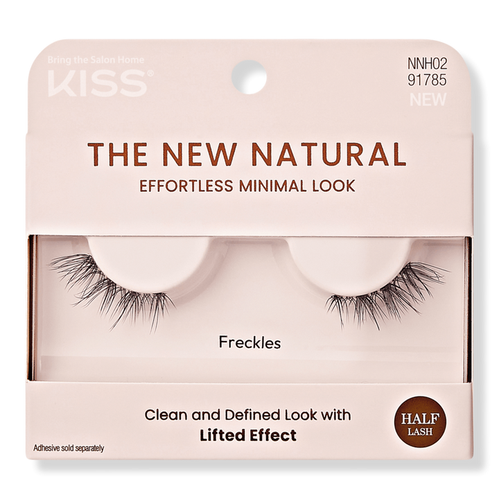 Kiss The New Natural False Eyelashes, Freckles #1