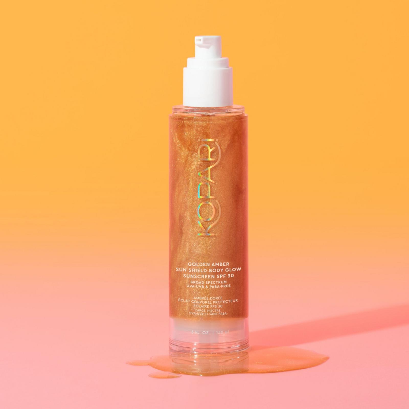 Golden Amber Sun Shield Body Glow Sunscreen SPF 30