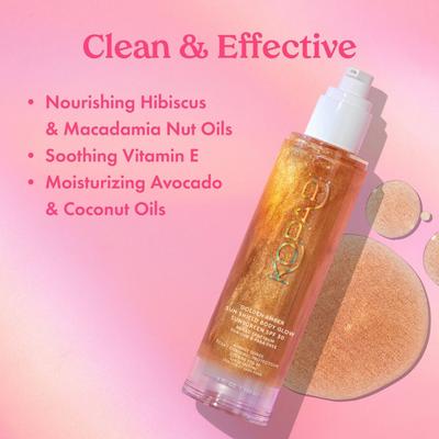 Golden Amber Sun Shield Body Glow Sunscreen SPF 30