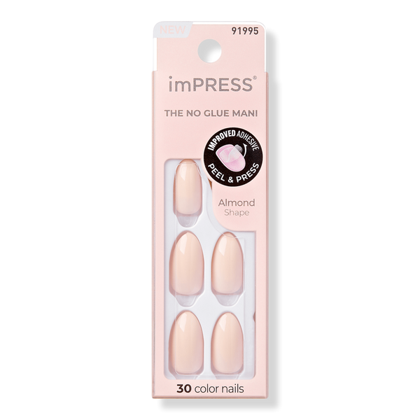 Kiss imPRESS Solid Color Medium Press On Nails #1