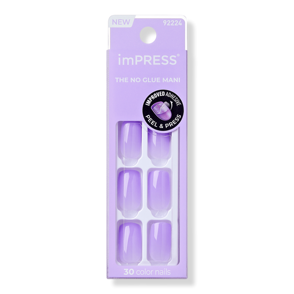 Kiss imPRESS Solid Color Medium Press On Nails #1