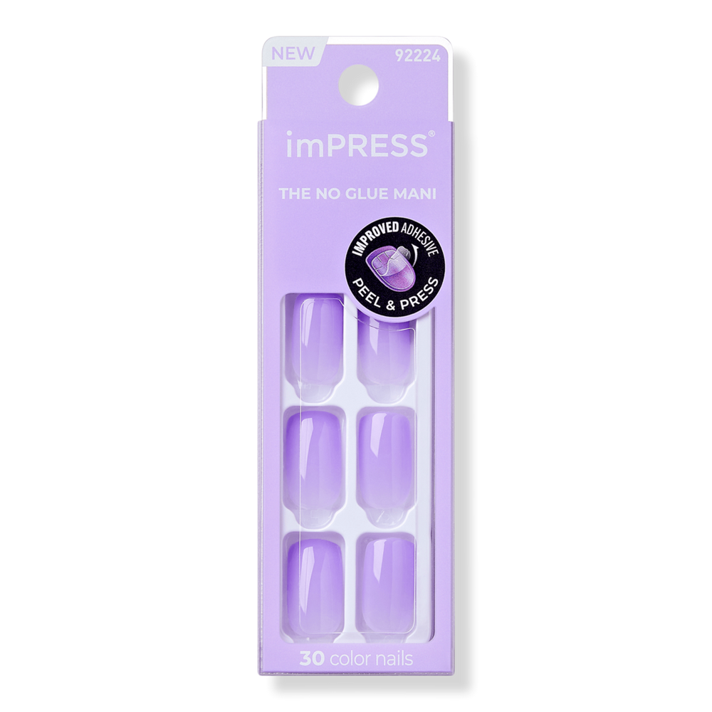 Kiss Impress Solid Color Medium Press On Nails - Cinema
