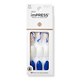 Kiss imPRESS Design Medium Press On Manicure Nails - Free Soul