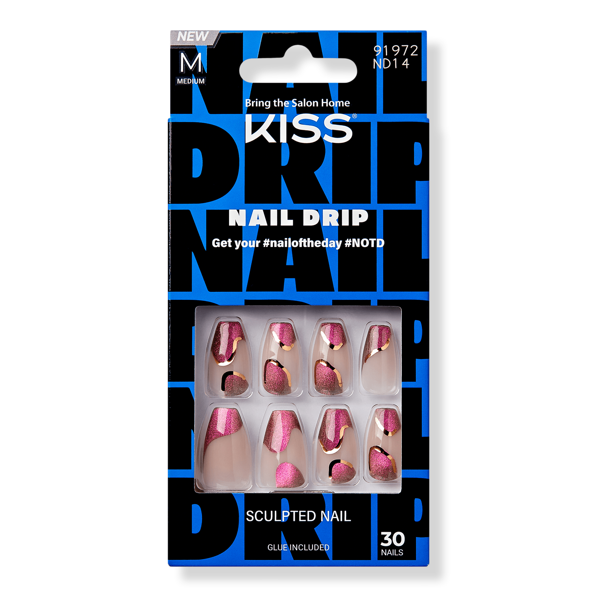 Kiss Nail Drip Glue-On Fake Nails #1