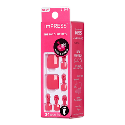 imPRESS Valentine's Day Free Roundabout Press-On Pedicure Toenails