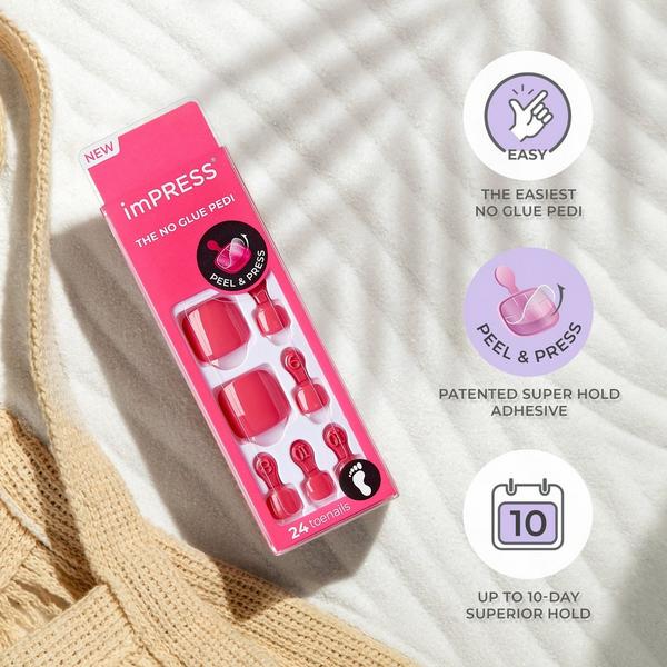 Kiss imPRESS Roundabout Press-On Pedicure Toenails #6