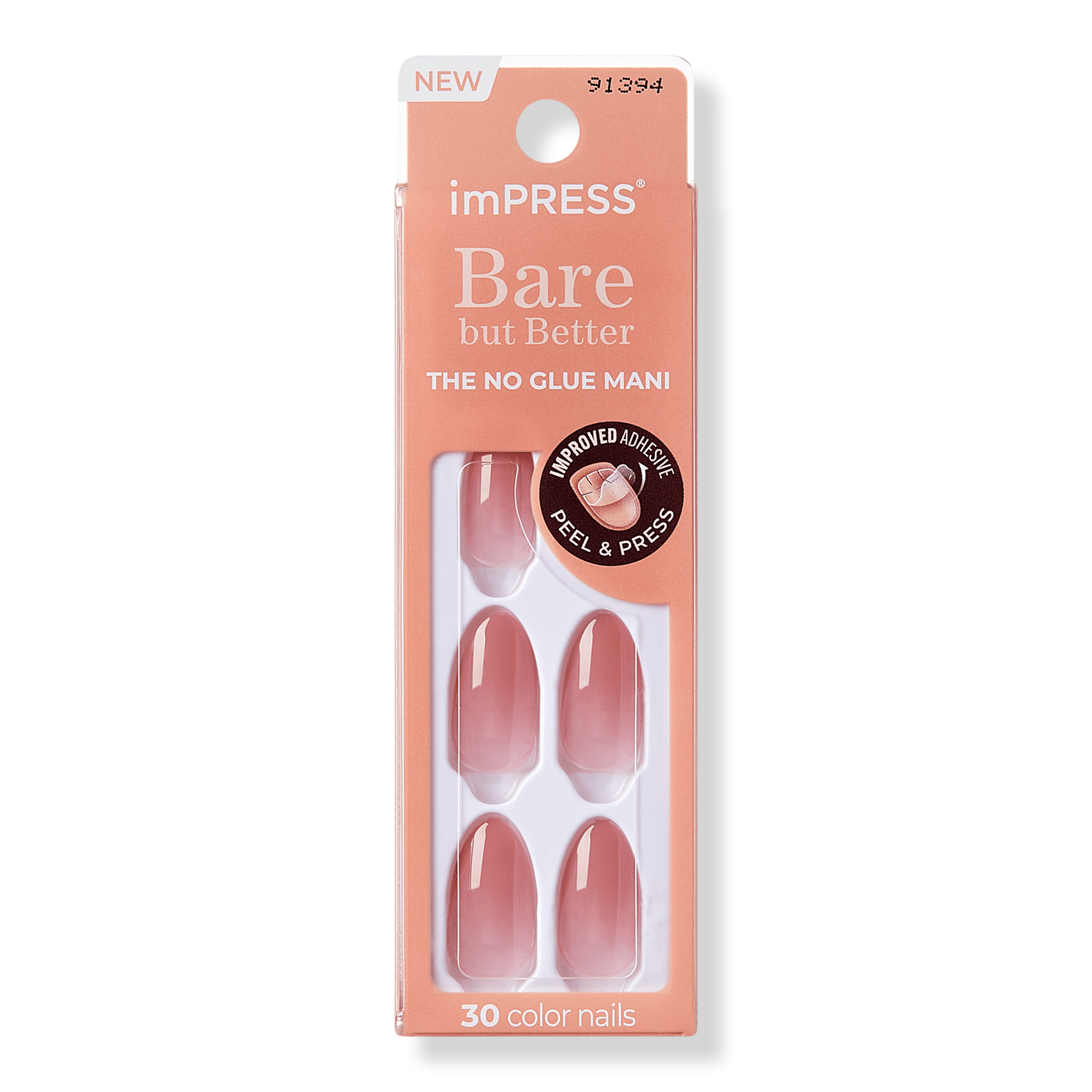 Kiss imPRESS Bare but Better Medium Press On Manicure Nails #1