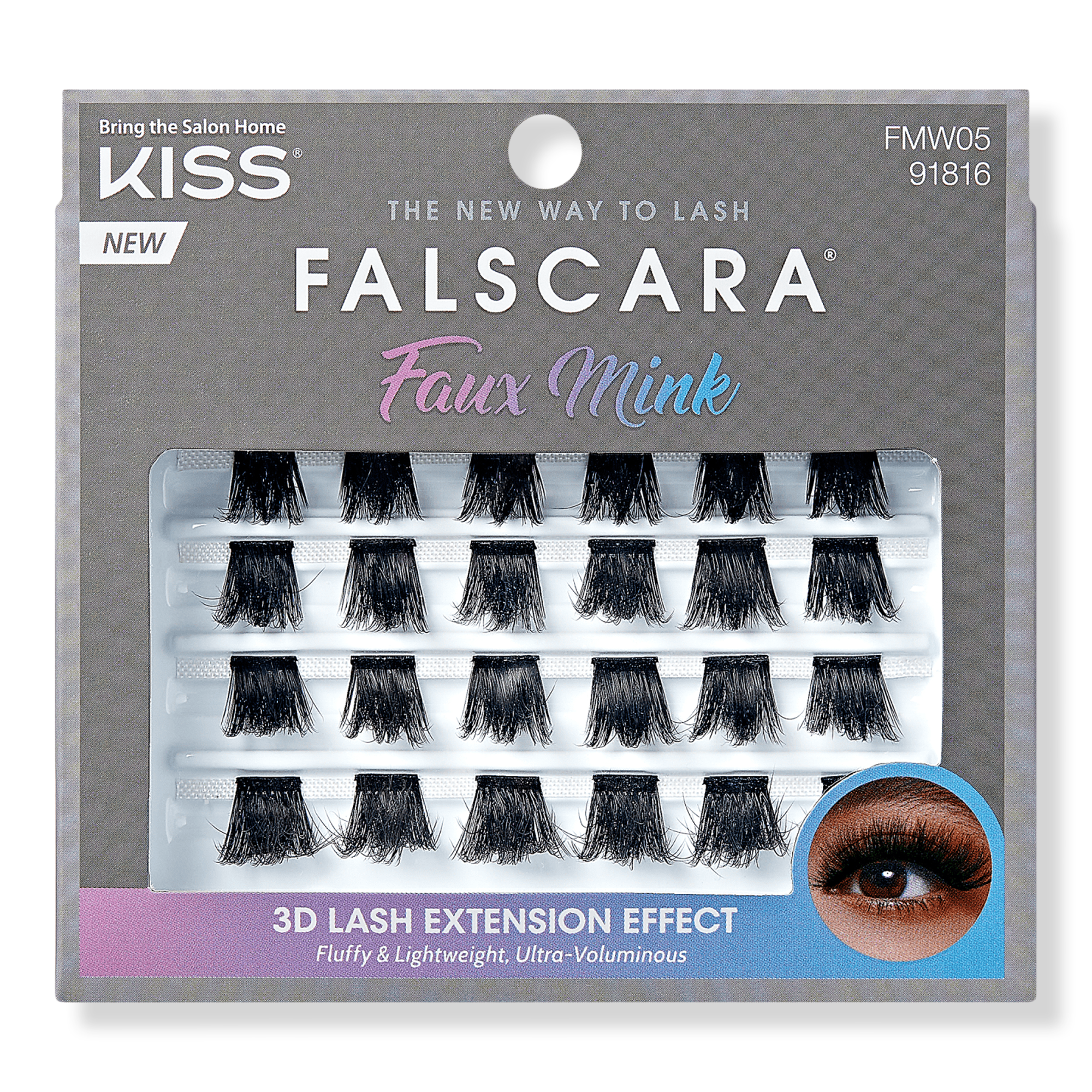 Kiss Falscara False EyeLash Multipack, Faux Mink #1