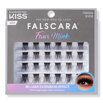Kiss Falscara False EyeLash Multipack, Faux Mink
