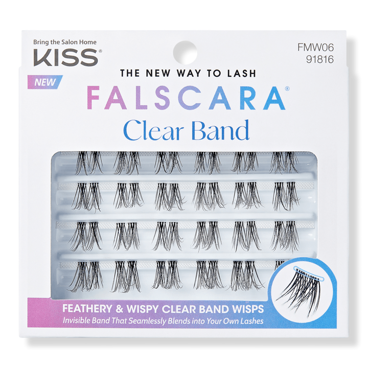 Kiss Falscara False Eyelash Multipack, Clear Band #1
