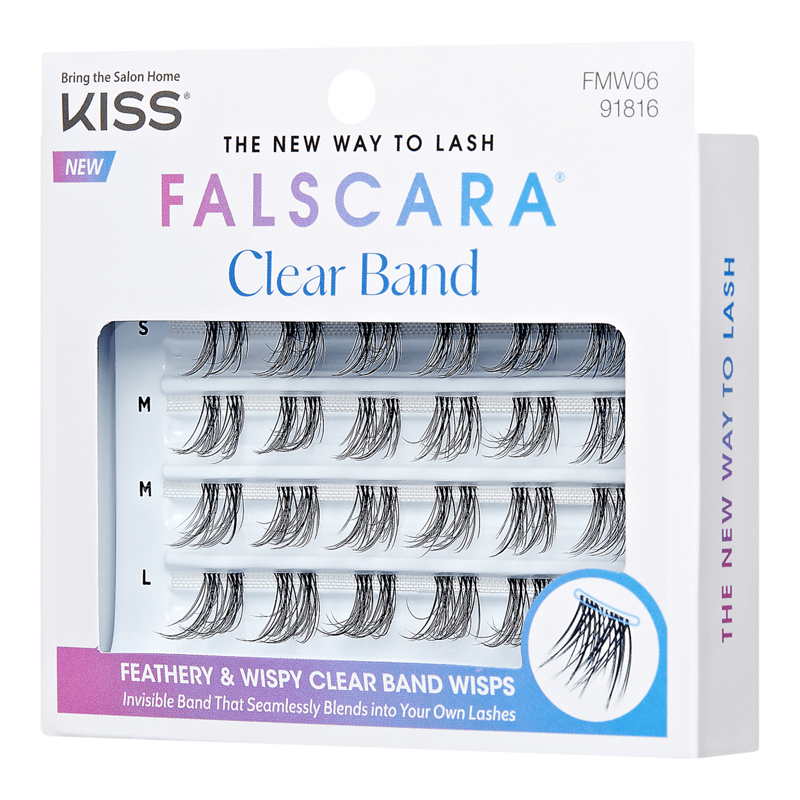 Falscara False Eyelash Multipack, Clear Band