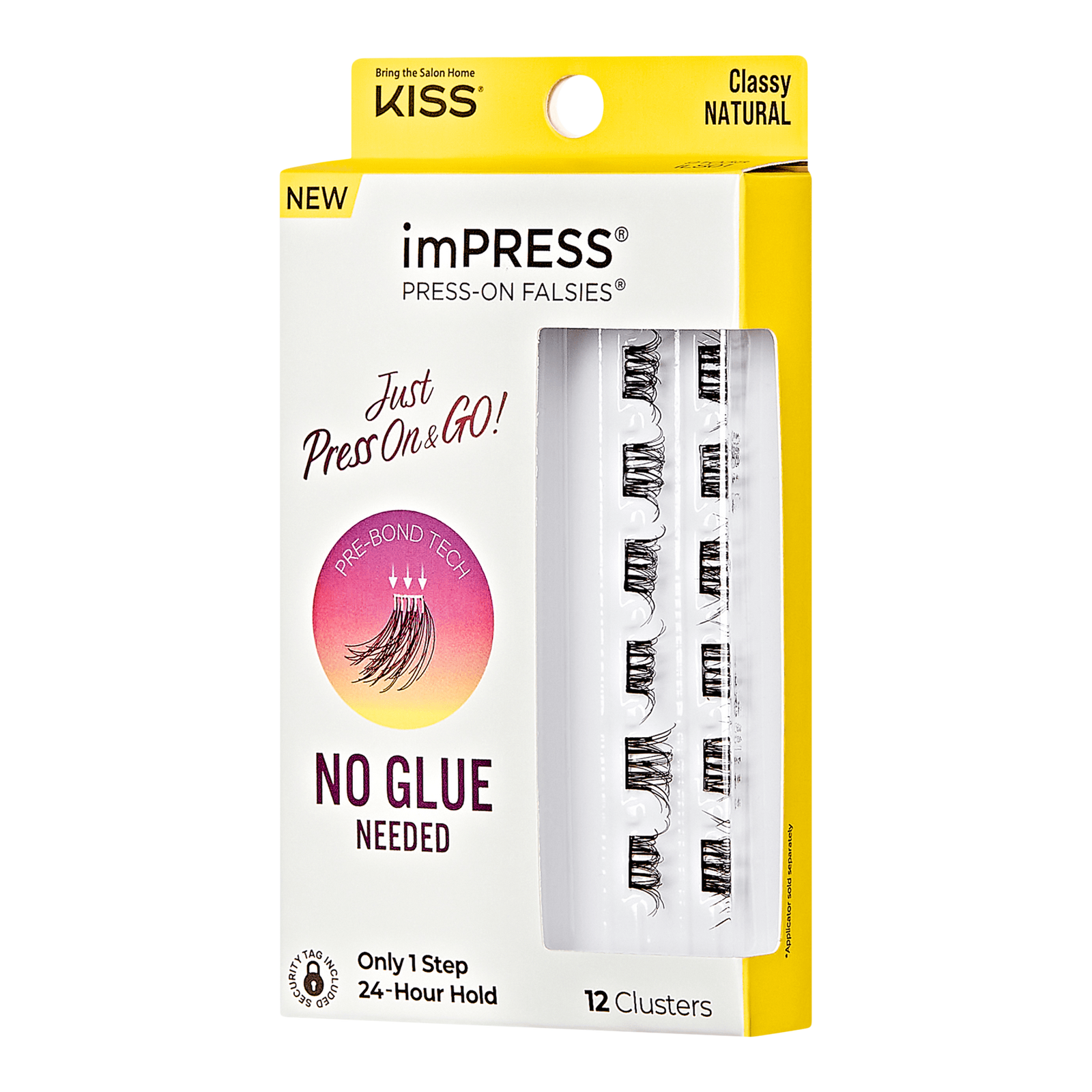 imPRESS Press-On Falsies Eyelash Clusters, Classy Natural