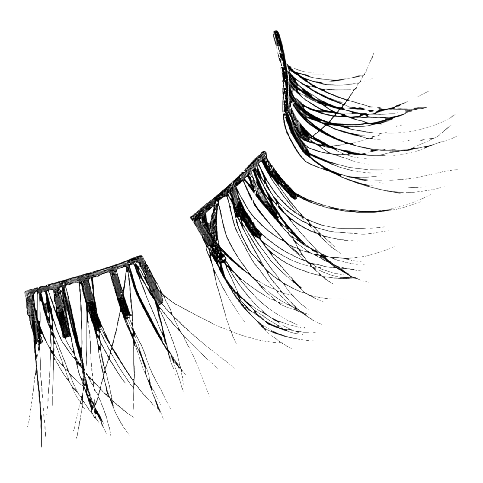 imPRESS Press-On Falsies Eyelash Clusters, Classy Natural